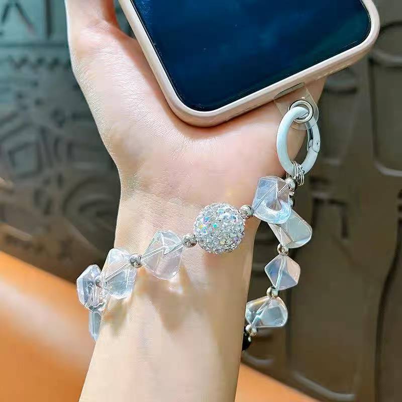 Creative Crystal & Diamond-encrusted Irregular-shaped Phone Charms for Women. These delicate and high-end adornments double as mobile phone case pendants and car keychains